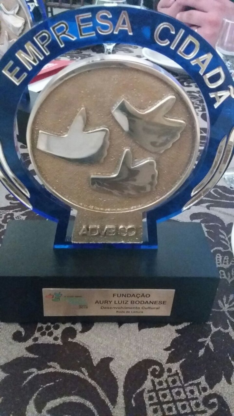 Fundação Aury Luiz Bodanese recebe prêmio da ADVB/SC